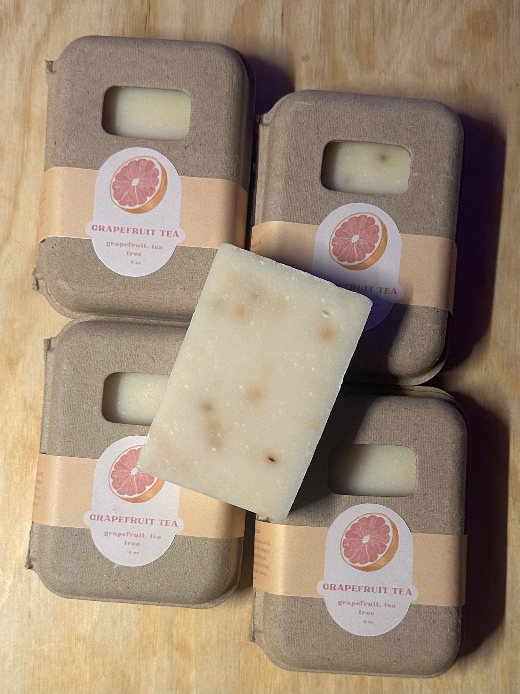 SALE | Grapefruit Tea Tree | Cold Process Soap (4 oz)