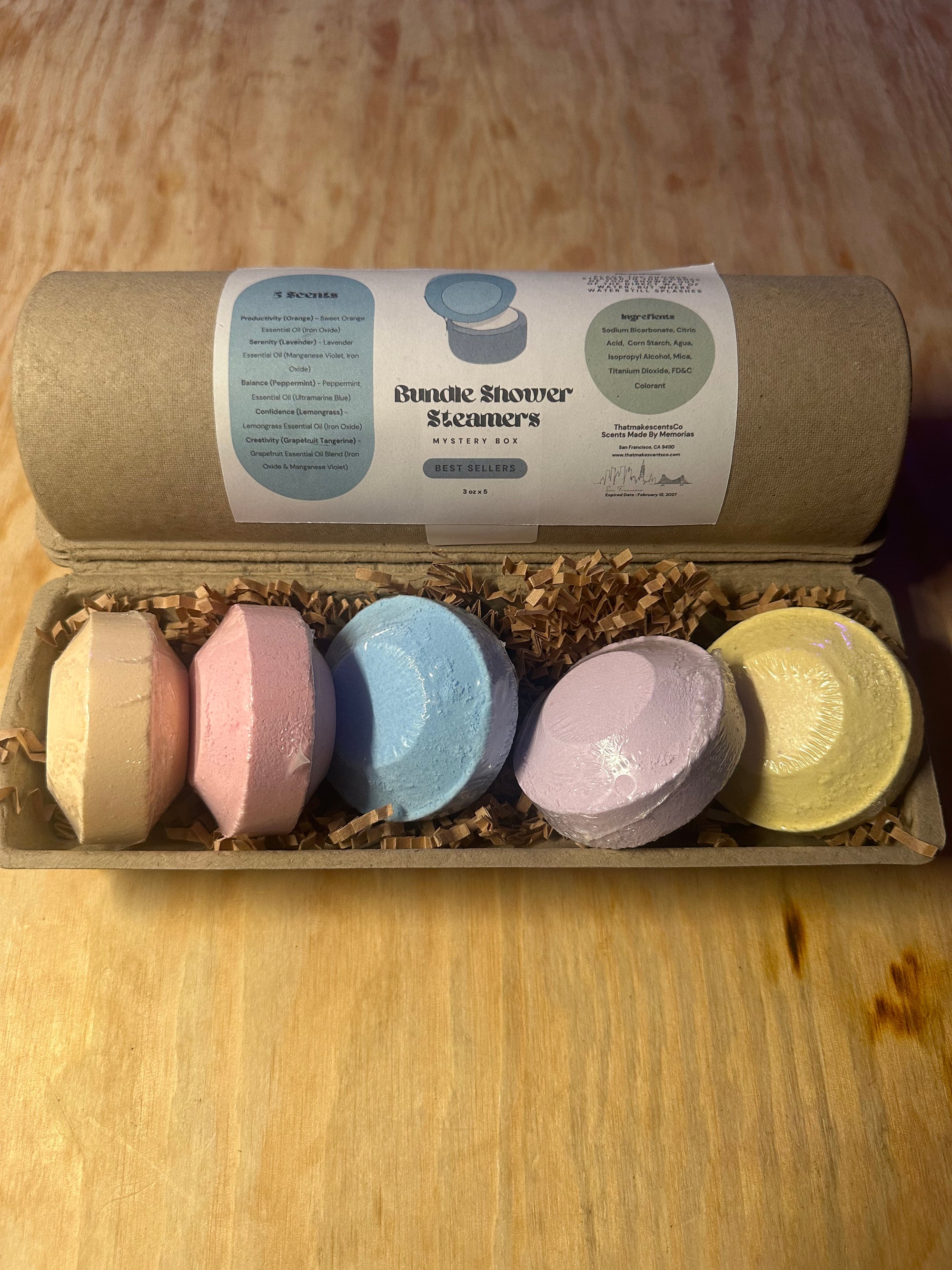 SALE | Aromatherapy Shower Steamers (3 oz) | Set of 5