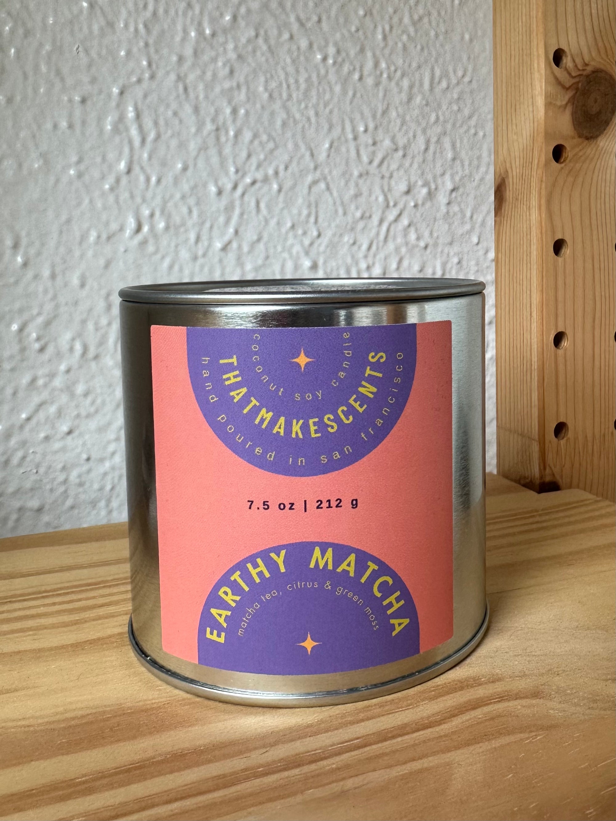 Seasonal | Earthy Matcha | 7.5 oz | Coconut Soy Candle
