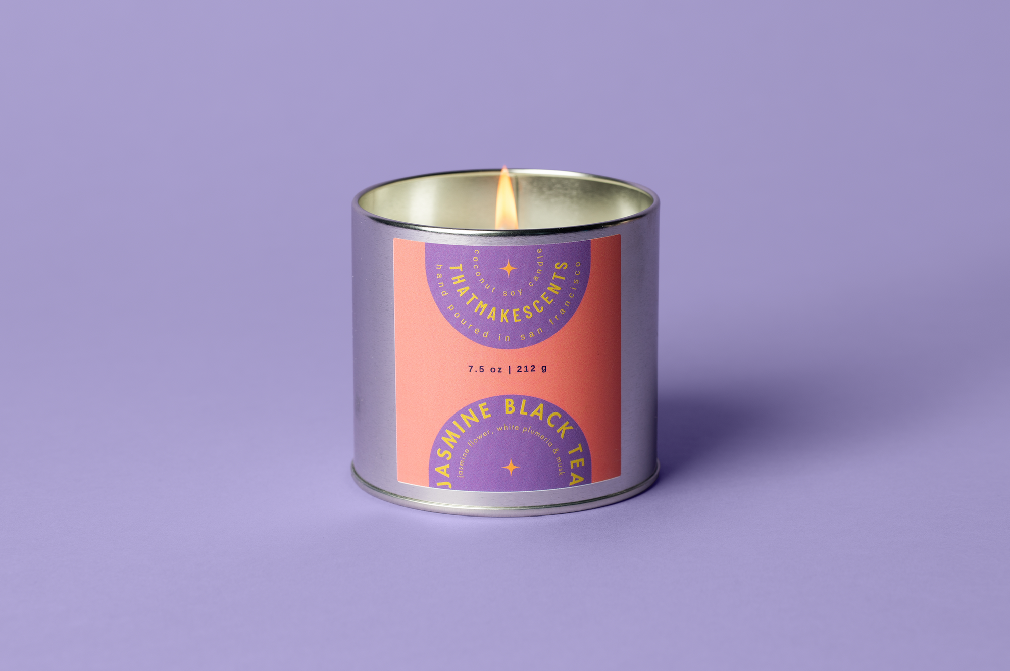 Jasmine Black Tea | 7.5 oz | Coconut Soy Candle