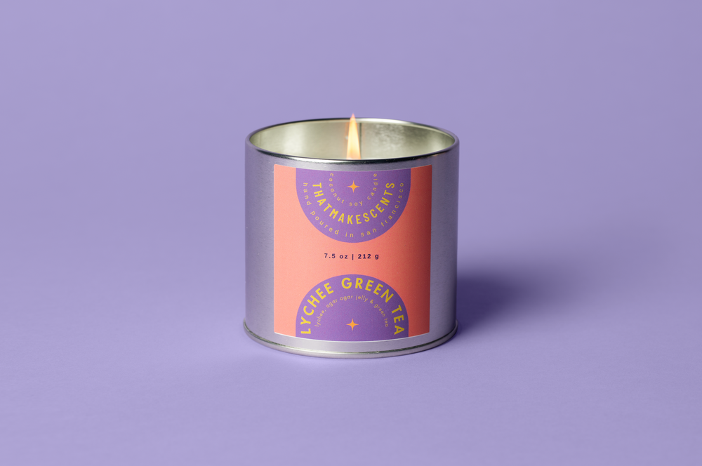 Lychee Green Tea | 7.5 oz | Coconut Soy Candle
